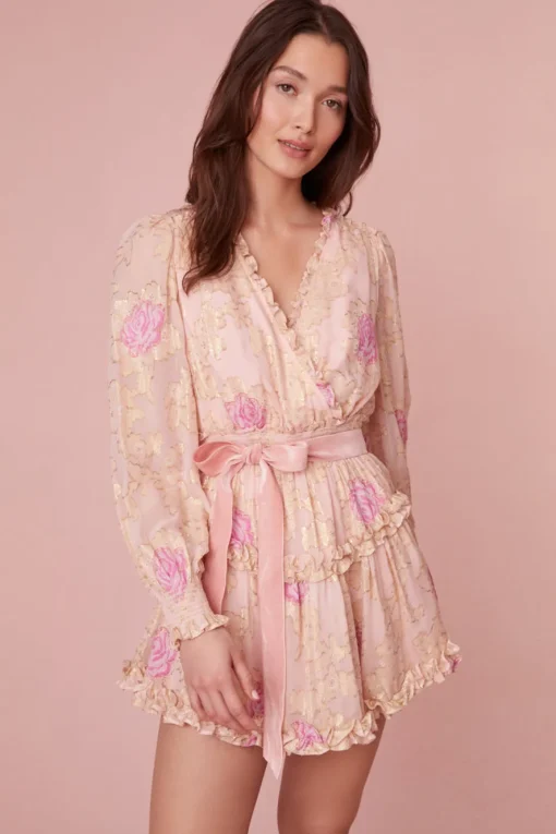 Women LoveShackFancy Spruce Ruffle Mini Dress