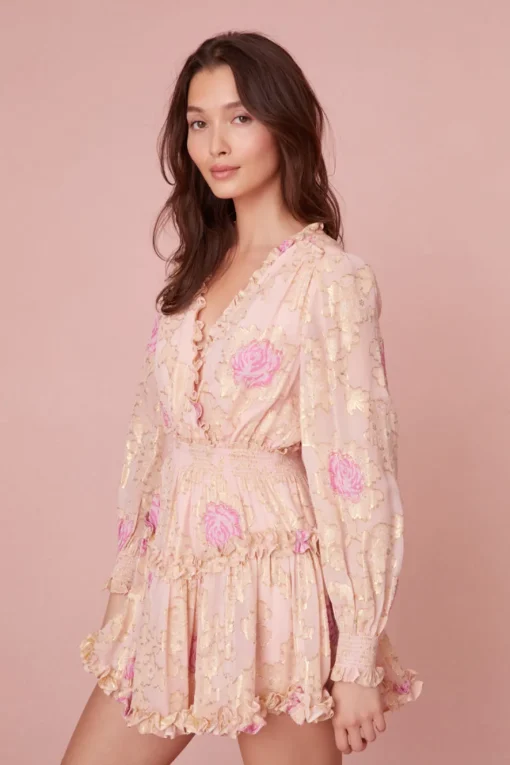 Women LoveShackFancy Spruce Ruffle Mini Dress
