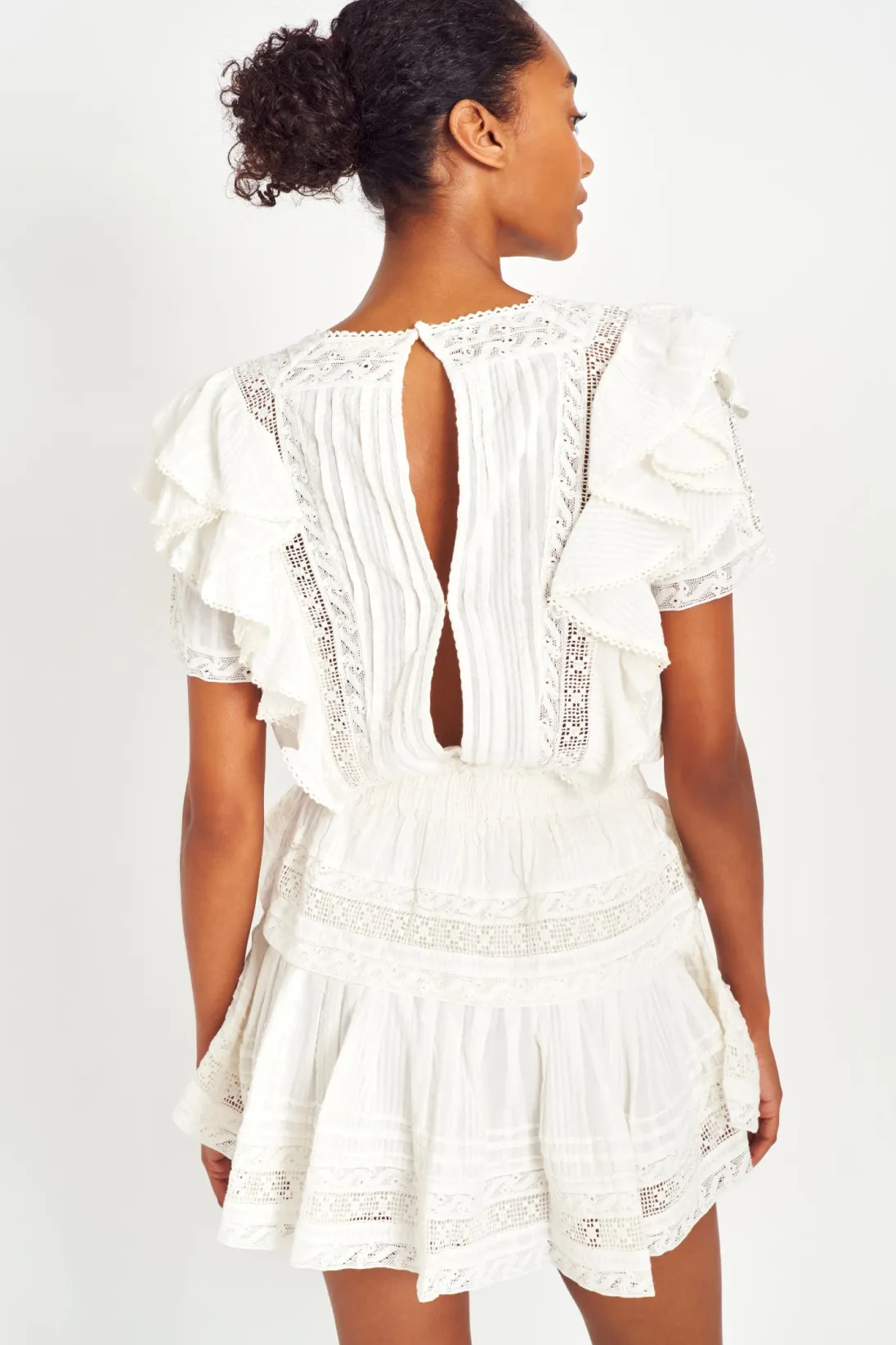 Women LoveShackFancy Stella Heritage Mini Dress