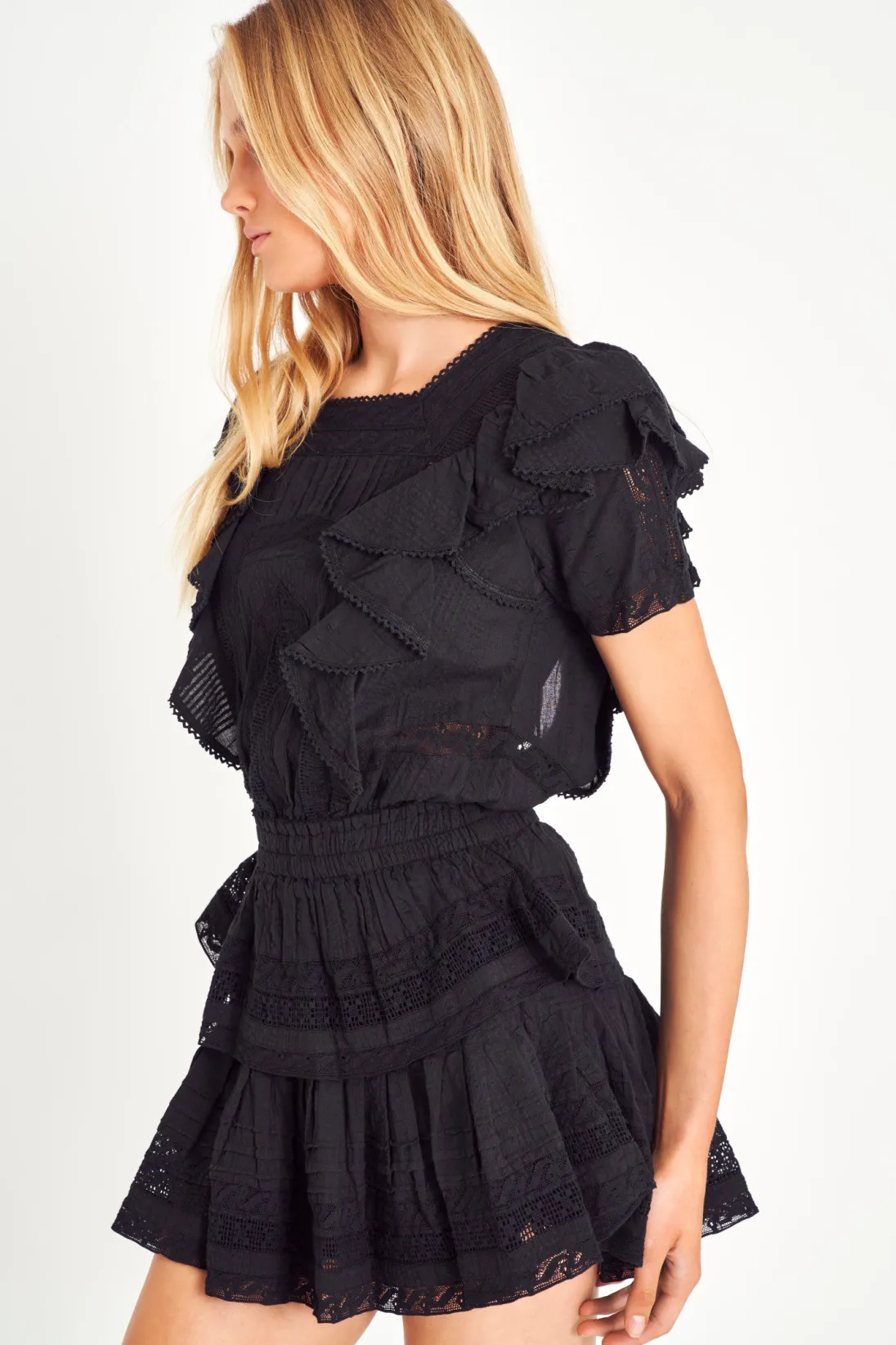 Women LoveShackFancy Stella Heritage Mini Dress