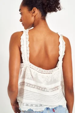 Women LoveShackFancy Sully HeritageTank Top