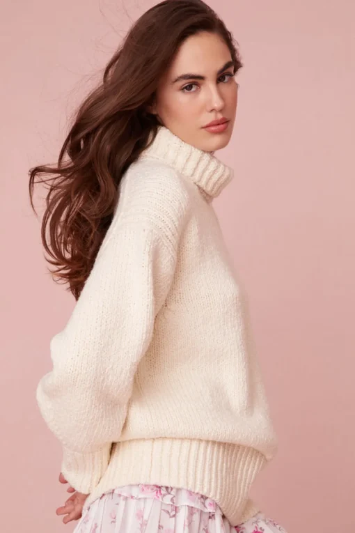 Women LoveShackFancy Valli Peruvian Cotton Pullover Sweater