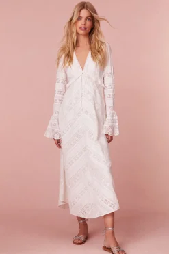 Women LoveShackFancy Weil Cotton Lace Maxi Dress