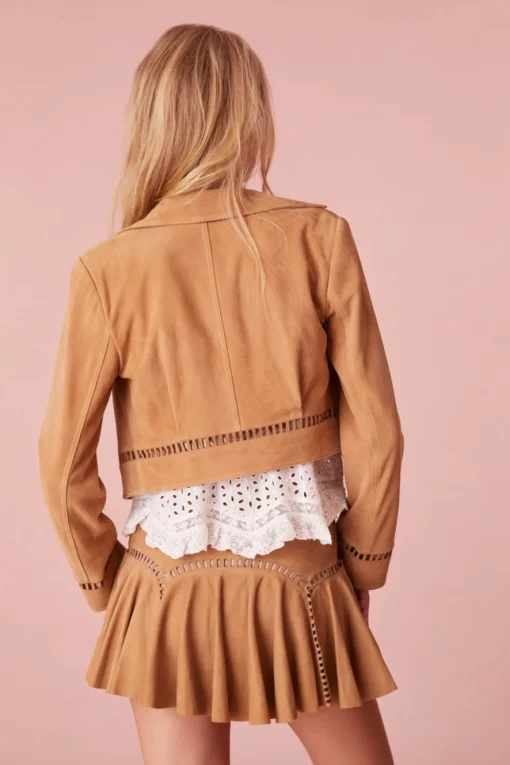 Women LoveShackFancy Willie Suede Jacket